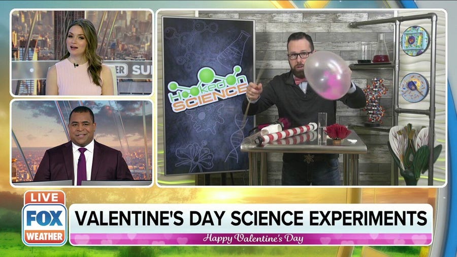 Valentine's Day science experiments with 'Mr. Science'