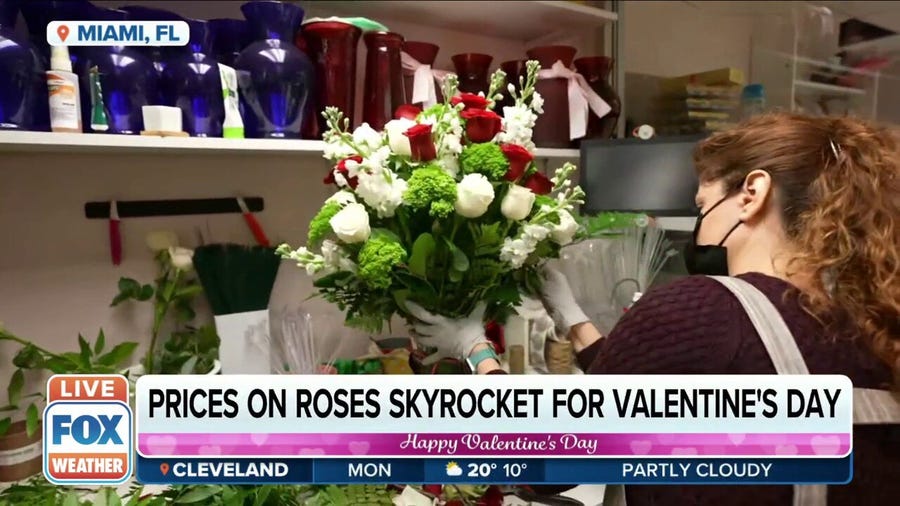 Prices on roses skyrocket for Valentine's Day