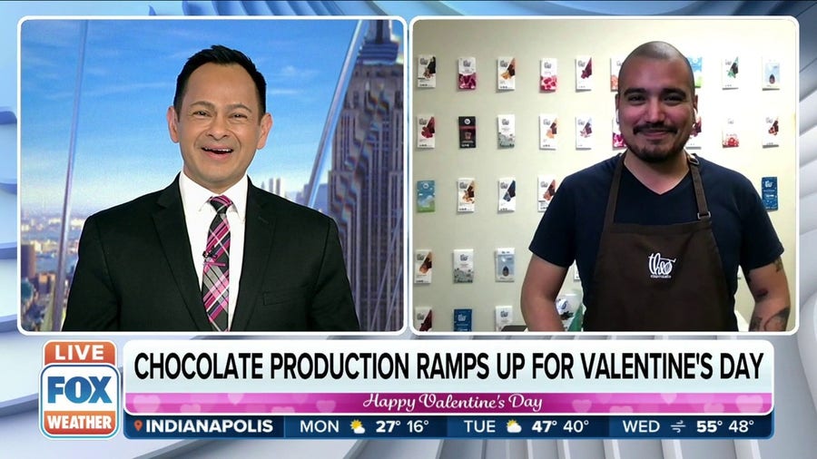 Chocolate Production ramps up for Valentine's Day