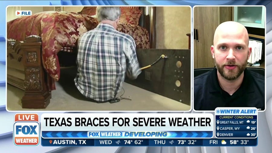 Texas braces for overnight severe weather threat on Wednesday
