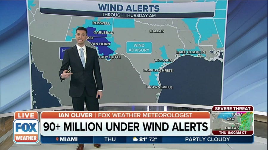 More than 90 million in US under wind alerts
