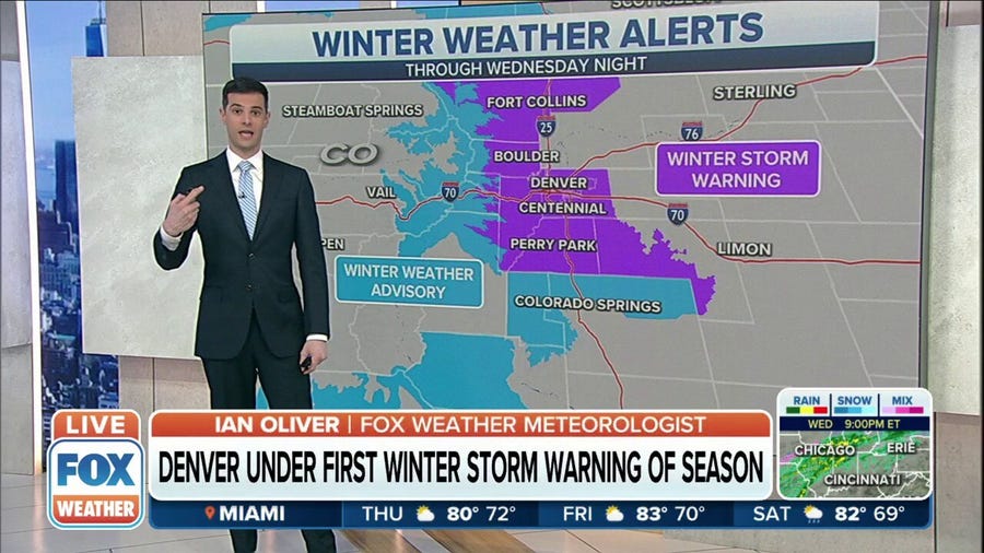 Denver sees first Winter Storm Warning of the season