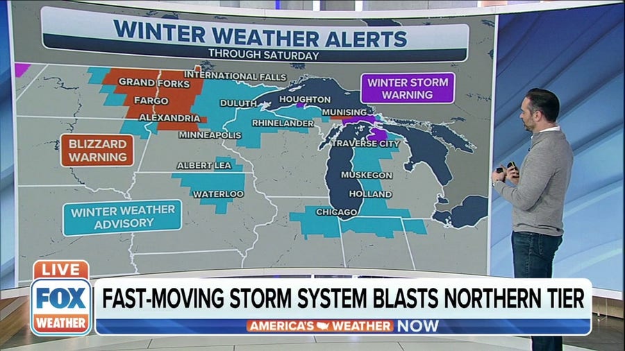 Blizzard Warnings, Winter Weather Advisories In Northern Tier