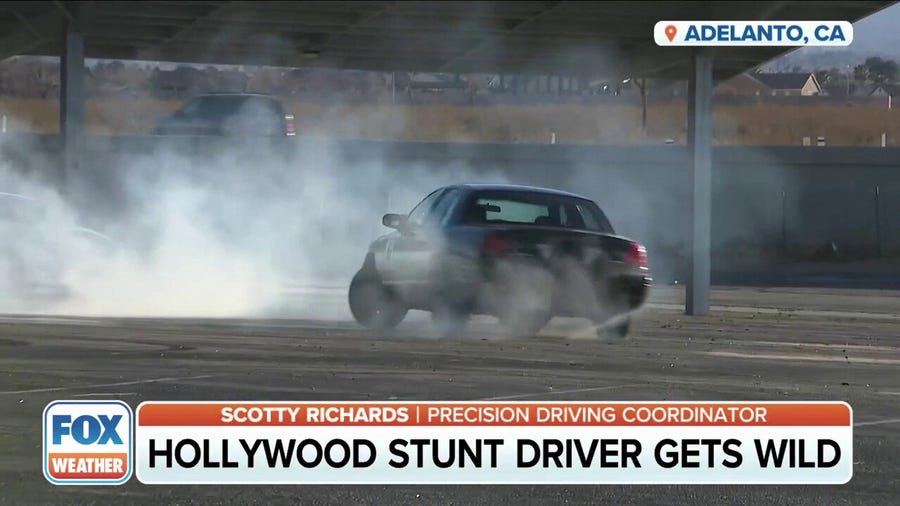 Hollywood stunt driver shows off his wild tricks