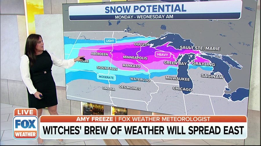Second storm to bring heavy snow, ice to Northern Plains, Upper Midwest