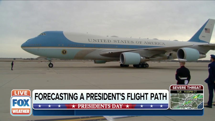 What meteorologists look out for when forecasting a president's flight path
