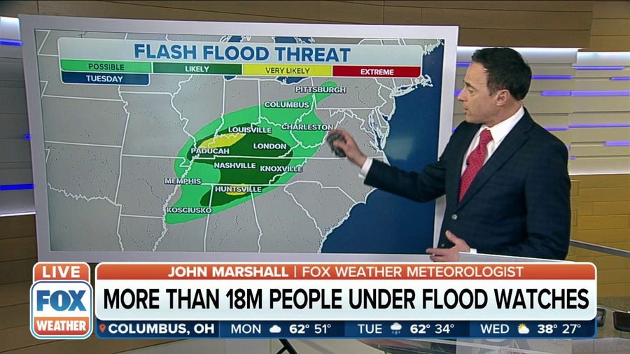 18 million in US under flood watches