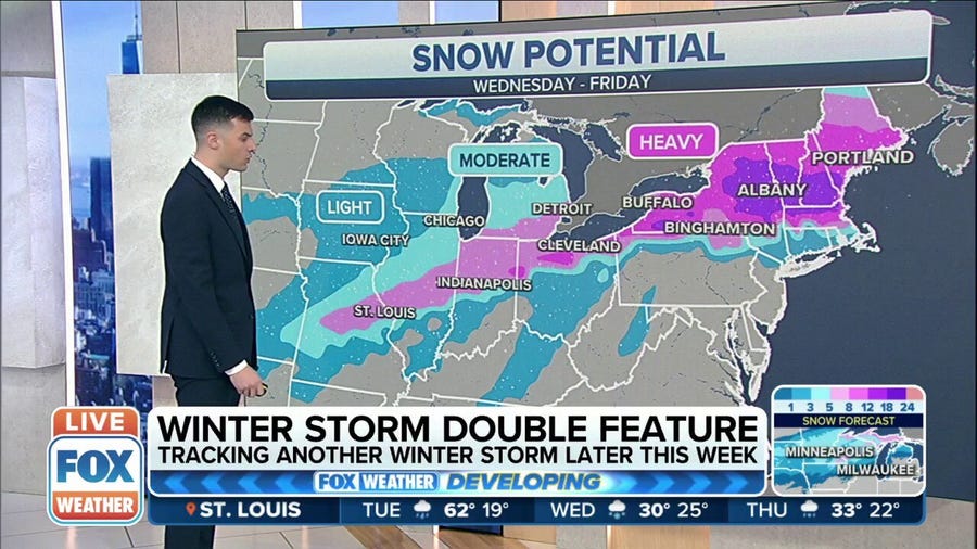 Powerful midweek storm could bring snow and ice to the Central US
