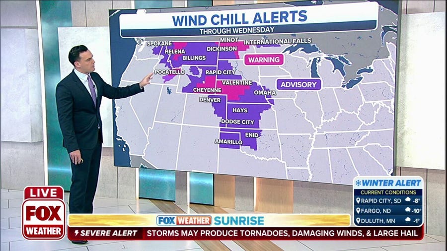 Arctic blast to bring dangerously cold temperatures into Northern Plains