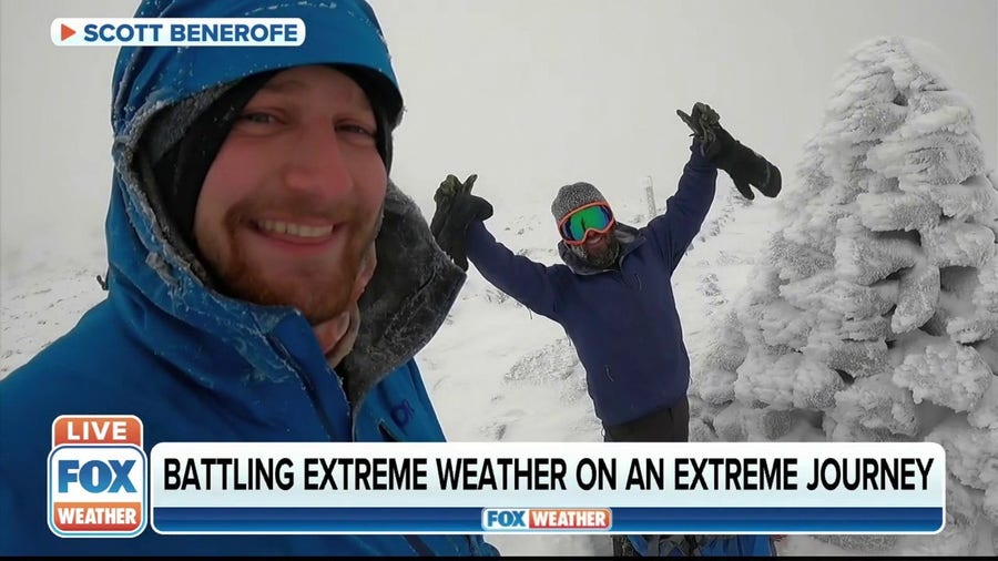 Man battles extreme weather as he hikes Appalachian Trail in its entirety