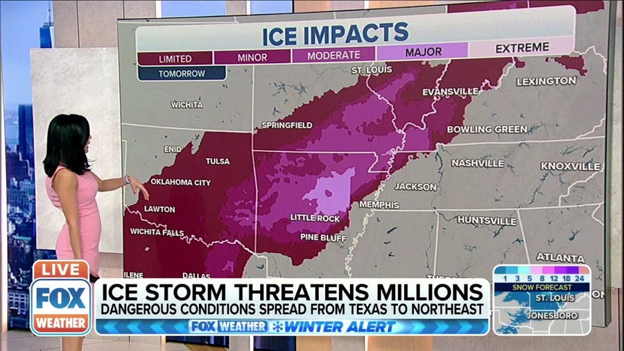 Winter Storm has millions in US under ice threat