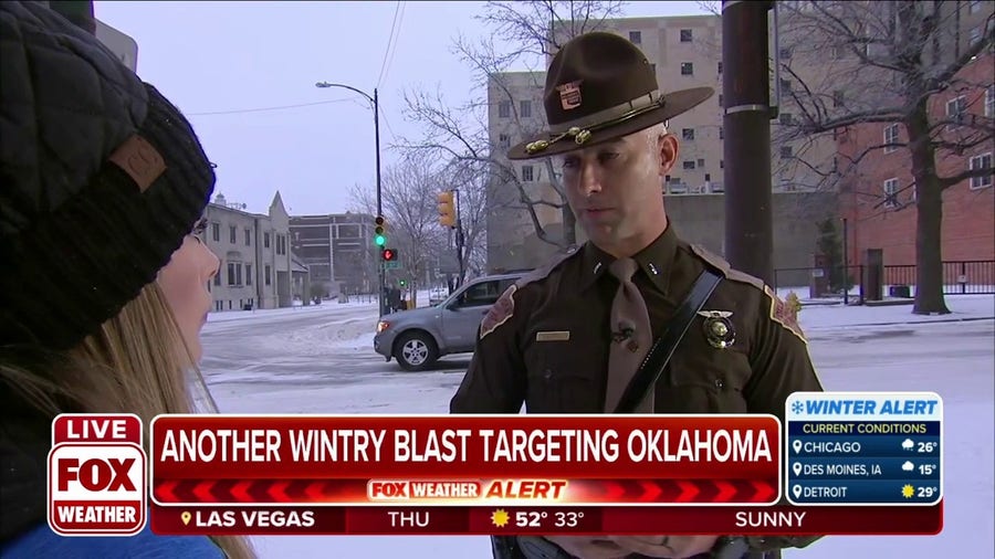 Officials urging people stay off the roads in Oklahoma as winter storm passes