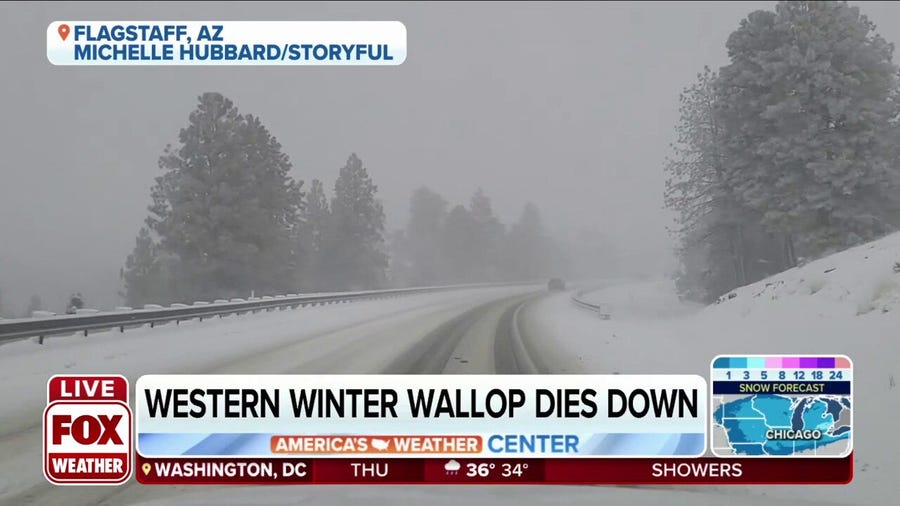 Watch: Winter weather hits Flagstaff, Arizona