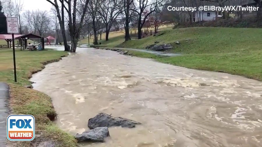Watch: Streams, creeks overflow in northeast Tennessee