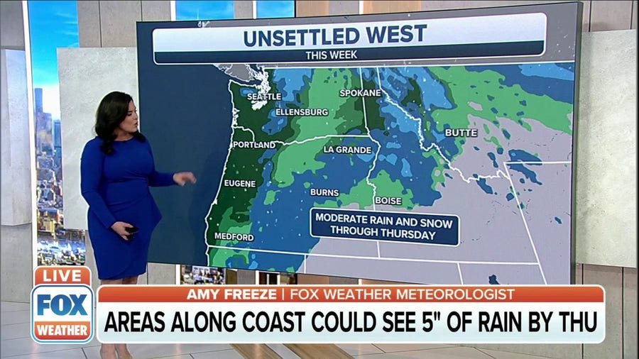 Atmospheric river could dump 5 inches of rain along coast of Pacific Northwest