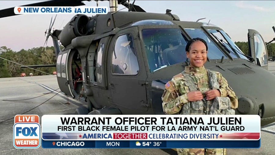 Louisiana Army National Guard commissions first Black female pilot