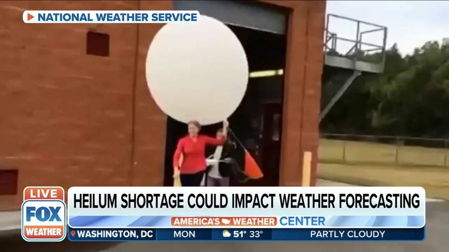 Helium shortage reduces weather balloon releases