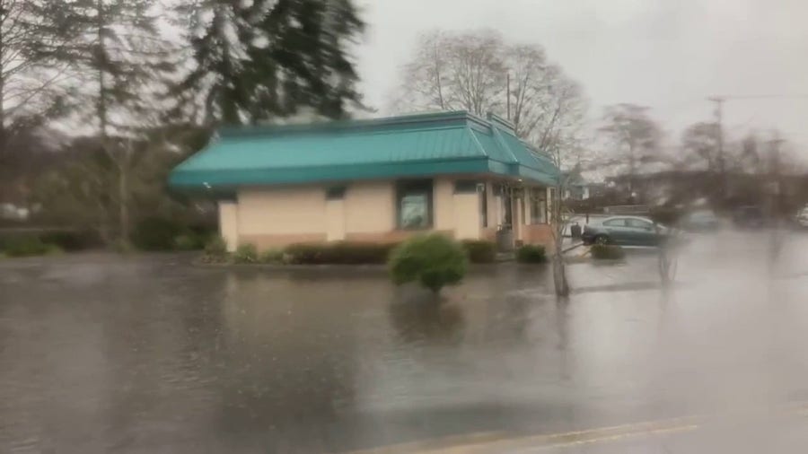 Heavy rainfall floods western Washington state