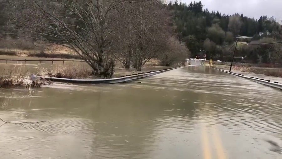Flooding in King County, WA results in several closed roads