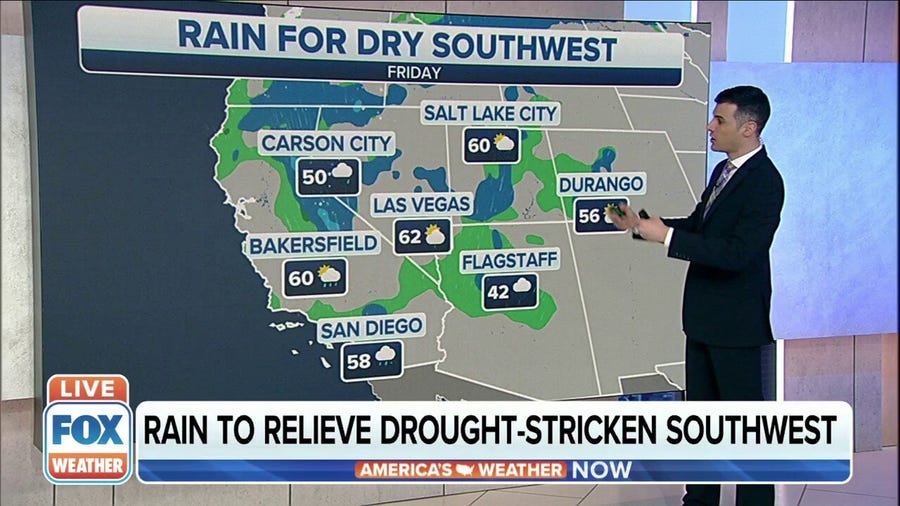 Rain expected in drought-stricken areas of Southwest later in week
