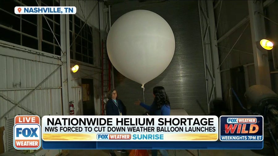 NWS Nashville fills weather balloons with hydrogen amid nationwide helium shortage