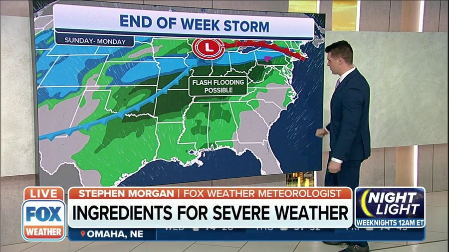 Weekend storm poses threats of snow, severe storms in central US