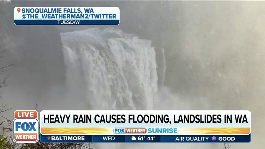 Atmospheric river causing flooding, landslides in Pacific Northwest