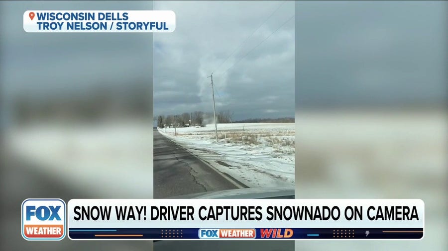 Watch: Rare 'snownado' captured on video in Wisconsin