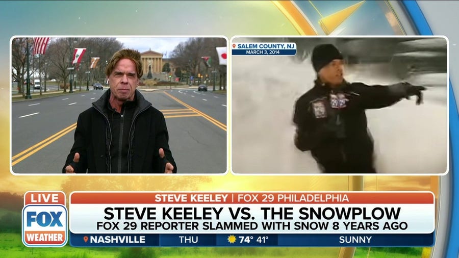FOX 29 reporter remembers being hit with snow by snowplow 8 years later