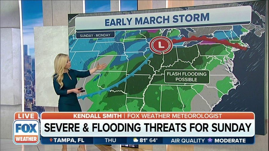 Back-to-back storms will bring snow, ice, severe storms into central and eastern U.S.