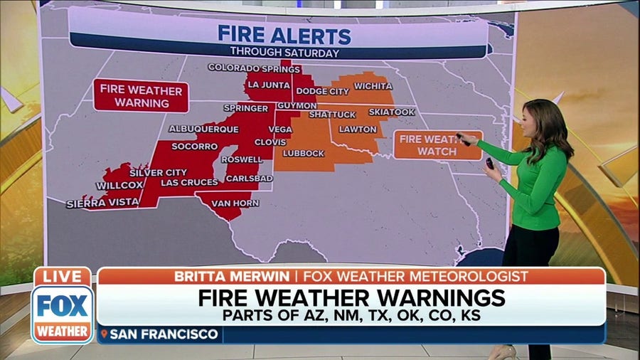 Fire threat possible in parts of Southern High Plains