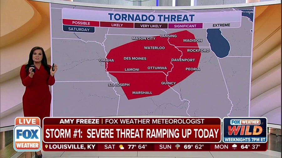 Severe threat ramps up Saturday across Minnesota, Iowa and Missouri
