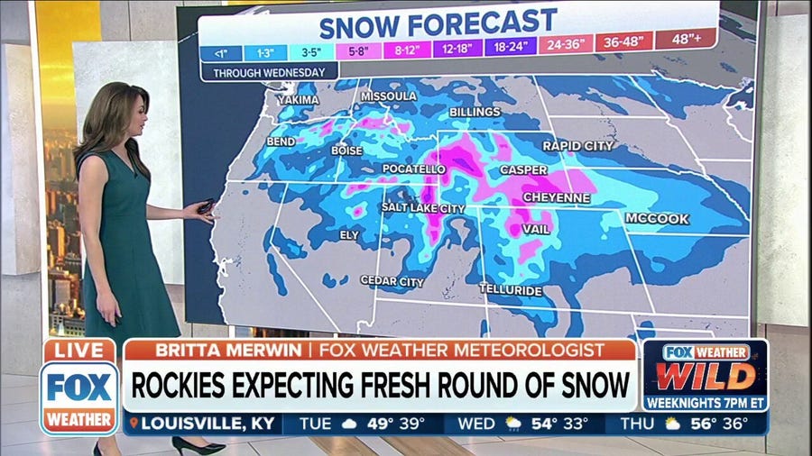 Another round of heavy mountain snow comes to the West