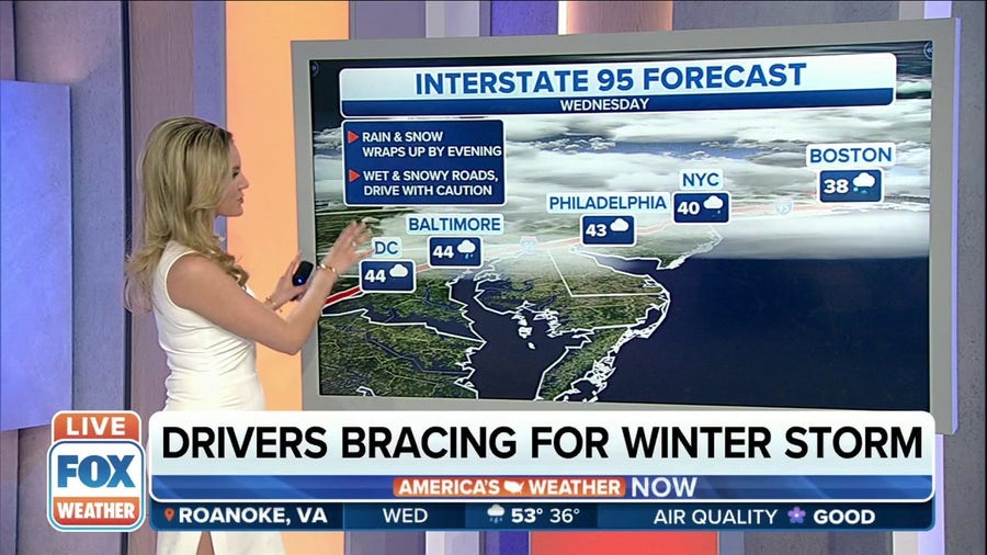 Winter Storm to make for wet, snowy conditions on I-95