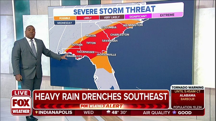 Southeast braces for more severe storms, heavy rain