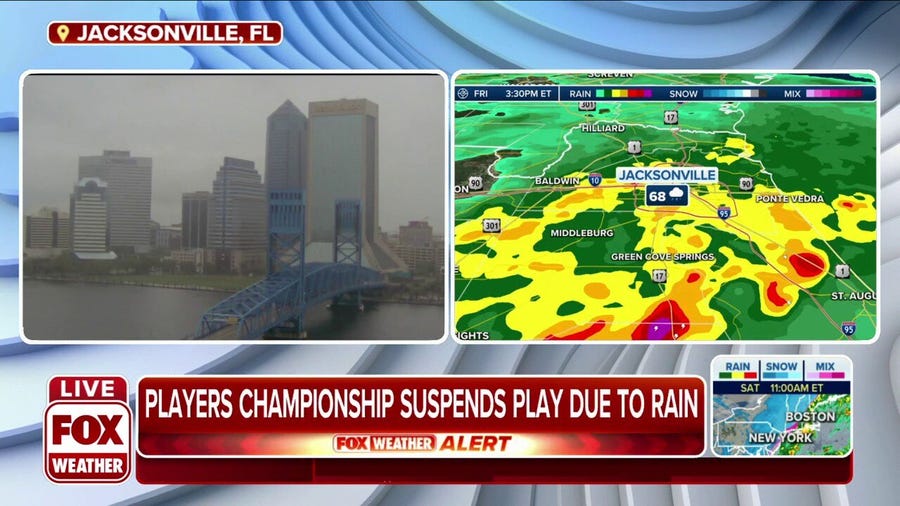 Rain forces Players Championship to suspend Friday play