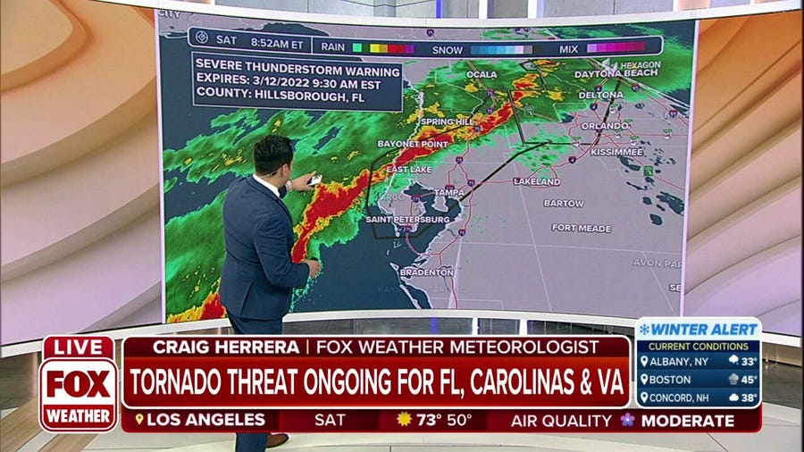 Tornado Threat Ongoing as new Severe Thunderstorm Warnings are Issued in FL