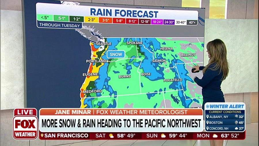 Pacific Northwest to See Rain, Snow, and High Winds