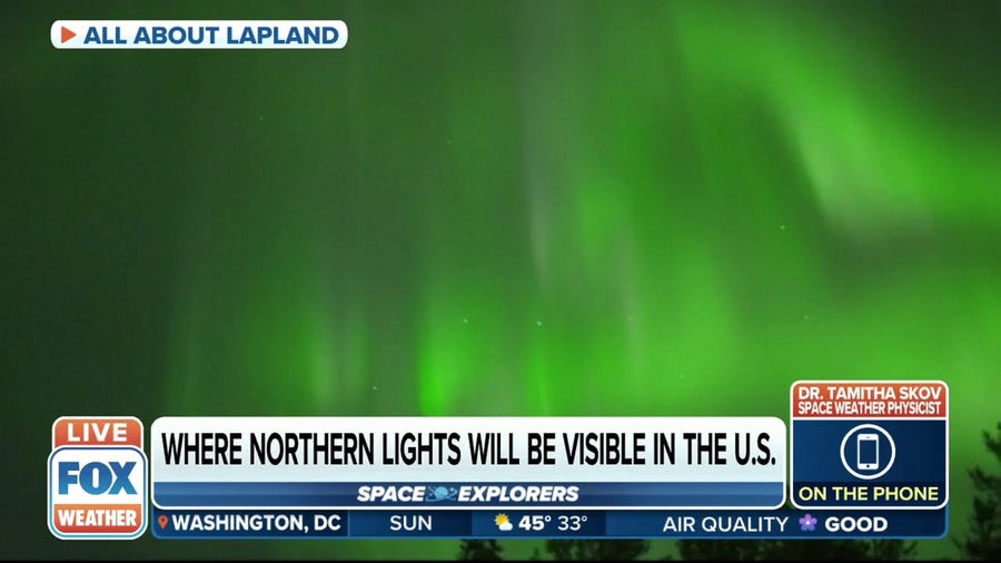 Northern Lights could be visible in parts of the U.S. Sunday night