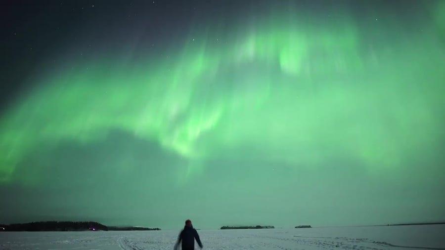 Incredible Northern Lights dazzle Finland