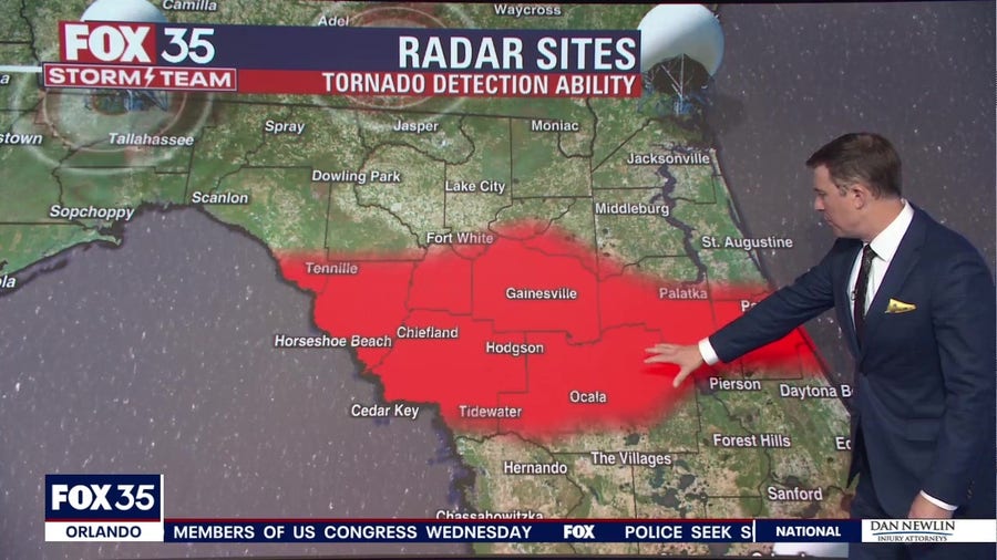 NWS Radar may miss tornados in N. Central Florida