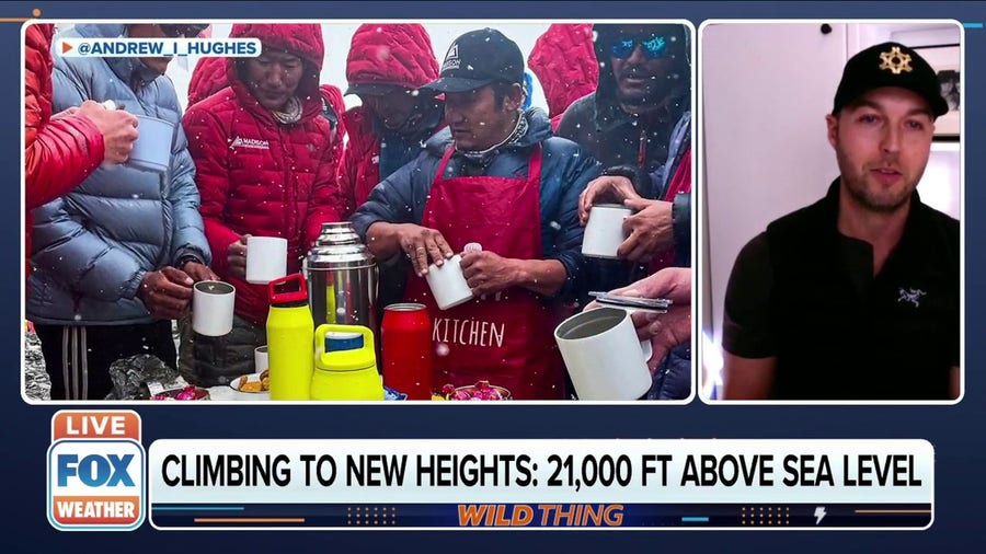 Mt. Everest climbers hold tea party, set Guinness World Record