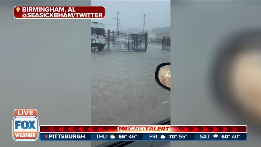 Water rescues underway in Alabama as they face 'life threatening flash flooding'