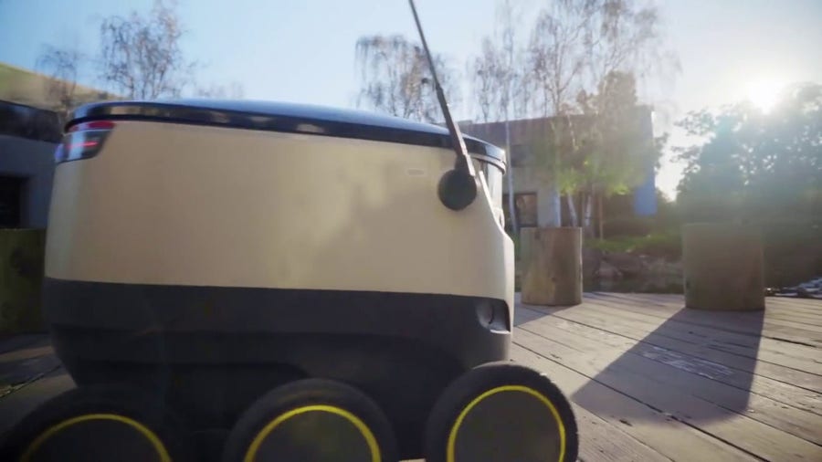 Neither snow nor rain nor heat nor gloom of night put up a challenge to delivery robots