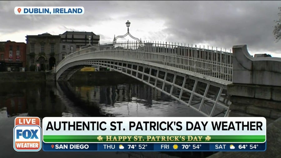 What types of weather Ireland sees on St. Patrick's Day