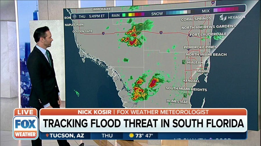 Flood Threat in South Florida during heavy rain