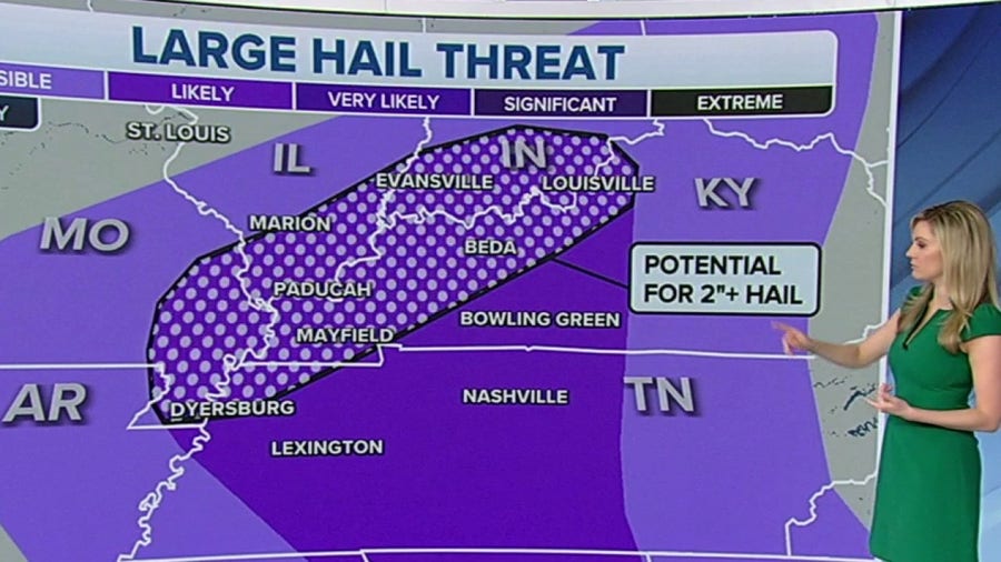 Storm system brings large hail threat to nation's heartland