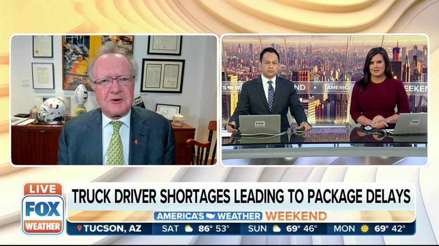 Truck driver shortages leading to package delays