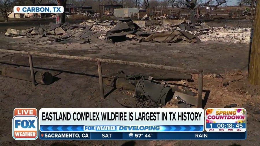 Eastland Complex wildfire is largest in Texas history