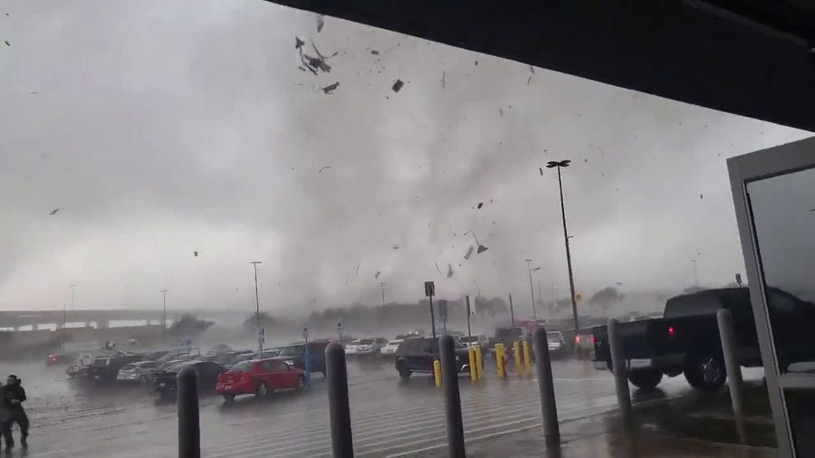 Terrifying video: Round Rock tornado has Walmart shoppers running for their lives